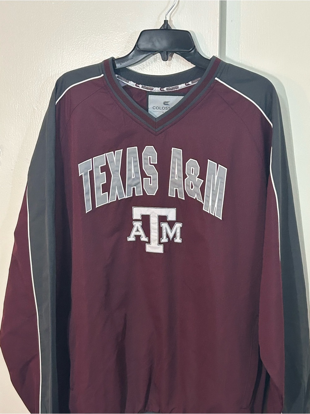 Colosseum Maroon and Gray Texas A&M Pullover Windbreaker